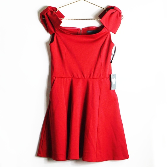 Kendall & Kylie  Skater Dress In Red M - Picture 2 of 6